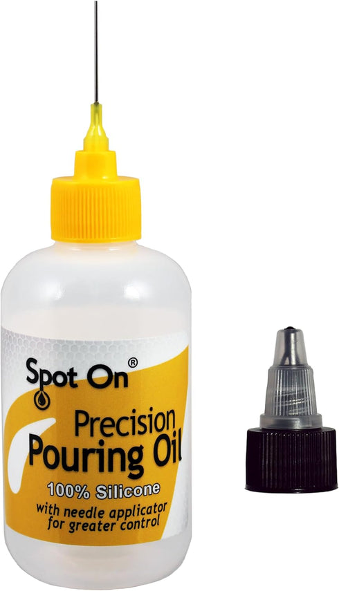 Spot On® Acrylic Pouring Oil - 100% Pure Silicone - Made in The USA - Precision Needle Applicator - Meets Your Artistic Needs for Superior Cell Cr...