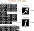 Alphabet Letter Stencils 2 inch, 68 Pcs Reusable Plastic Letter Number Symbol Stencil Kit for Painting on Wood, Wall, Fabric, Rock, Chalkboard, Si...