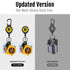 MNGARISTA Upgraded Heavy Duty Retractable Keychain, Belt Clip Ver. & Carabiner Ver., 10 oz Retraction, 31.5" Stainless Steel Cable, Tactical ID Ba...