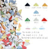 100 Pieces Triangle Glass Mosaic Tiles for Crafts, Bulk Mosaic Pieces Colorful Opaque Mosaic Crystal Chips Supplies for Mosaic Lovers DIY Mosaic P...