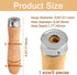 5pcs Wooden File Handle with Strong Metal Collars, Large Wood Handle for 10"-12" File, Screwdriver Hand Drill File Handle Cutting Tool Craft - Ape...