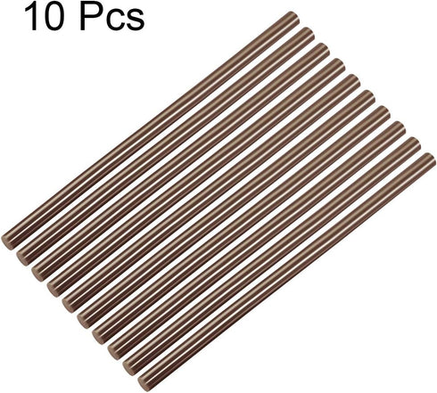 uxcell 10pcs Hot Glue Sticks for Glue Gun 7/16-inch x 10-inch Mini Hot Melt Adhesive Glue Stick Brown...