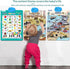 Electronic Alphabet Wall Chart,Zoo Animal Sounds&Memory Toddler Activities?Learning Animals Resources? Facts Game,Kids Learning Poster Interactive...