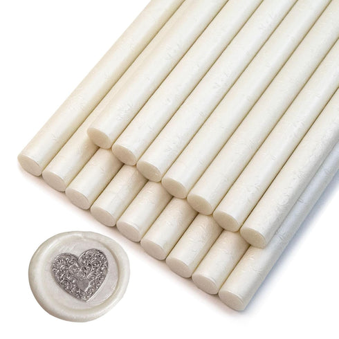 Wax Seal Sticks, Ioggtser 16 Pieces Glue Gun Wax Seal Sticks for Wax Seal Stamp, Sealing Wax Sticks for Making Exquisite Wax Seals for Wedding Inv...