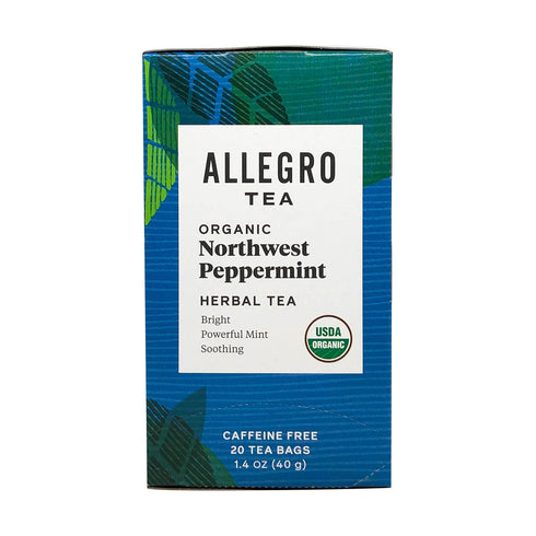 Allegro Tea, Organic Northwest Peppermint Tea Bags, 20 ct...