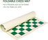 Roll Up Vinyl Chess Board Tournament 15.5" Chess Mat - Lightweight & Non Slip Portable Professional Club Chess Board for Beginner and Kids-Only Ch...