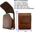 for Samsung Galaxy Z Flip 5/4/3 Belt Holster Phone Case, Leather Phone Pouch, Belt Clip Phone Holder for Motorola Razr + 2023, 40 Ultra, Razr 5G (...