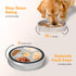 Slow Feeder Dog Bowl Stainless Steel with Non-Slip Silicone Bottom, Dog Water Bowl Suitable for Small Medium Dog Breeds, Cyclone Dog Bowl...