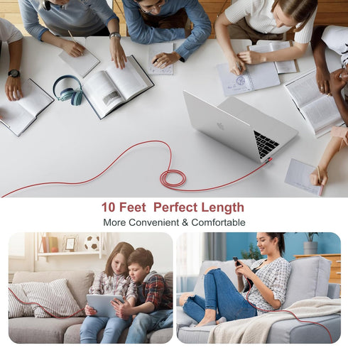 OKRAY USB C Cable, 2-Pack 10ft iPhone 15 Charger Cord USB-C to C 90 Degree Right Angle 60W Fast Charging Compatible for iPhone 15 Pro Max Plus, Ma...