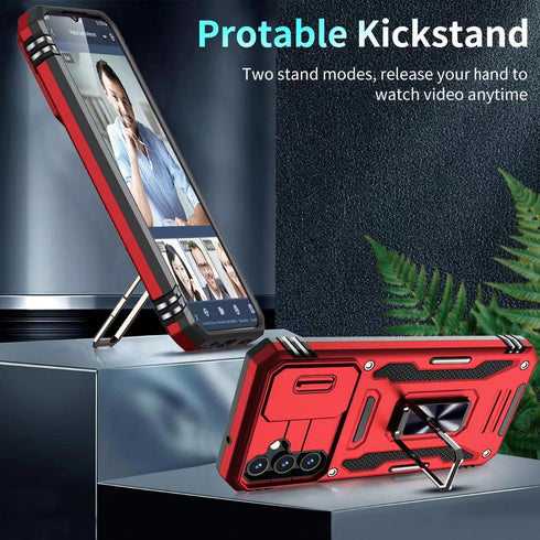 for Galaxy A14 5G Phone Case, Samsung Galaxy A14 5G Case with 2 Pack Screen Protectors, Heavy Duty Rugged Shockproof Case with Slide Camera Cover ...