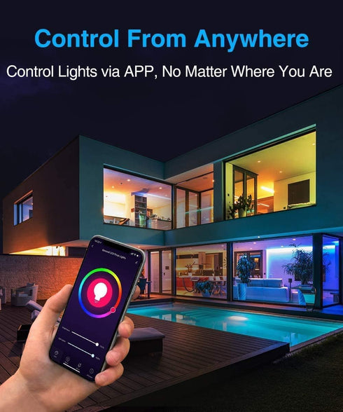 Smart LED WiFi Controller, Updated Wireless 24 Keys RF Remote Control for GRB BGR RGB LED Strip Lights, Compatible with Alexa Google Assistant IFT...