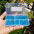Aquamarine Bicone Glass Beads for Jewelry Making, Faceted Crytal Spacer Beads for Bracelet Necklace Earring (3mm 4mm 6mm 8mm Mixed Sizes, 1040pcs)...