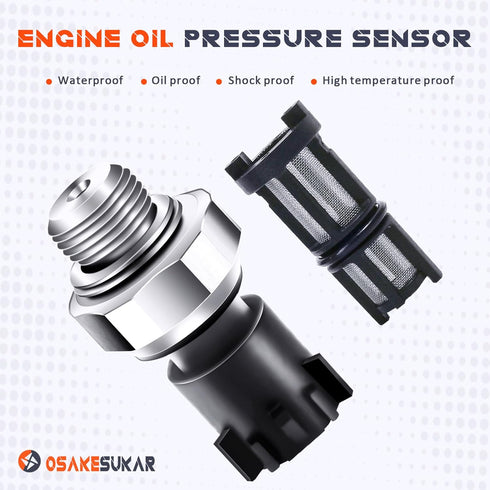 Engine Oil Pressure Sensor Compatible with 2009-2020 Chevy Chevrolet Silverado 1500 2500 3500,GMC,Buick 5.3L,Cadillac,Chevy Express Yukon Sierra S...