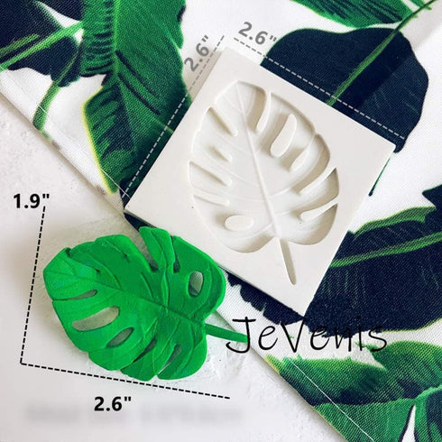 JeVenis 2 PCS Jungle Safari Animal Cake Mold Jungle Safari Animal Cupcake Decoration Jungle Safari Animal Cake Decoration Palm Leaves...