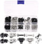 100 Pairs Skirt Hooks and Eyes Hook, Sewing Snaps Fasteners Press Studs Clothing Fixing Tools for Skirt, Bra, Trousers, Clothing, DIY Sewing Suppl...