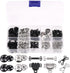 100 Pairs Skirt Hooks and Eyes Hook, Sewing Snaps Fasteners Press Studs Clothing Fixing Tools for Skirt, Bra, Trousers, Clothing, DIY Sewing Suppl...