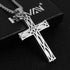 HZMAN Men's Stainless Steel Infinity Celtic Cross Irish Knot Pendant Necklace, 22+2" Link Chain...