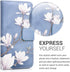 kwmobile Wallet Case Compatible with Samsung Galaxy J3 (2016) DUOS Case for Phone - Magnolias Taupe/White/Blue Grey...