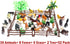 Animal Figurines Toys, 52 Pcs Small Mini Realistic Safari Zoo Plastic Animals Figures Learning Educational Toy Set for Kids Toddlers Jungle Wild F...