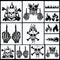 12 Pcs Skull Stencil Flame Stencil Fire Skull Stencils for Airbrushing Reusable Airbrush Flame Template Flame Painting Decor Laser Cut Reusable Te...