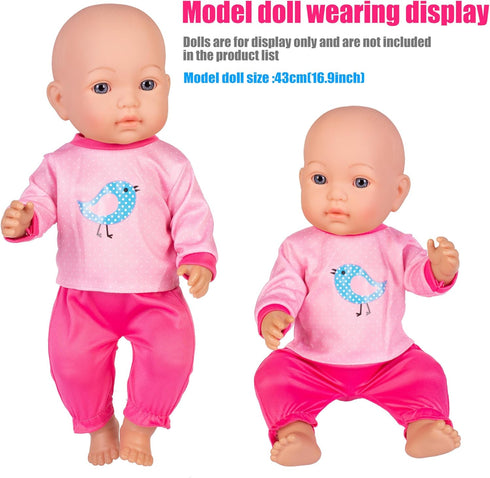 6 Sets Baby Doll Clothes Fancy Outfit Dress Doll Accessories 14-16 Inch Baby Doll Clothes Dresses Outfits Pjs for 43cm New Born Baby Dolls...