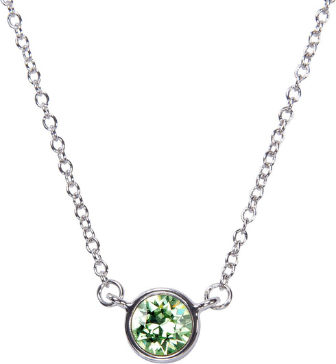 Pavilion Gift Company H2Z 16223 August Peridot Birthstone Necklace with 18" Chain, Brass...