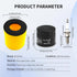 13780-03G00 Air Filter Oil Filter 1651003G00 Spark Plug for Suzuki Eiger 400 LTA400 LTA400F LTA400FC LTA400FH 2x2 4x4 Manual 2002-2007 King Quad 4...