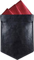 Pocket Square Holder Leather Pocket Square Holder for Men's Suit Handkerchief...