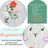 Pre-Stamped Embroidery Patterns Bunny Rabbit, Rose Sewing Full Needles and Thread Hoop Kit for Beginners Teens......