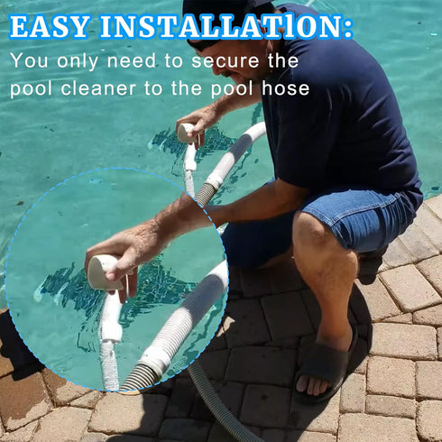 Universal Cleaner White Floating Hose Compatible with Hayward PVX280PK2 for Pool Cleaner 2-Wheel 4-Wheel Pool Cleaner Parts 896584000-280 White 2 ...
