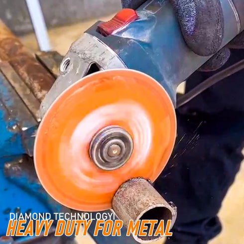 Diamond Cutting Wheel 4-1/2 Inch with 7/8" Arbor Hole, Metal Cut Off Disc with 5000+ Cuts on Rebar, Steel, Iron and INOX...