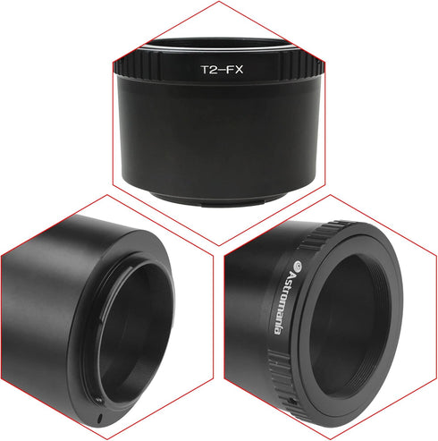Astromania T T2 Lens to Fuji FX Mount Camera adapter Universal screw in for X-T1 X-A1 X-E2 X-M1 X-E1 X-PRO1...