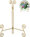 Gold Plate Stand, 12 Inch Decorative Plate Holder for Displaying Platters, Heavy-Duty Metal Easel Stand for Picture, Photo Frame, Plates, Books an...