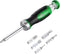 SK 7-in-1 Ratcheting Screwdriver, 216-P, 6 Bits (Phillips, Star, Slotted), 1 Nut Driver Size (1/4 Inch), S2 Steel, SureGrip Handle...