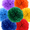 Binpeng Rainbow Paper Pom Poms Hanging Paper Flower Ball Wedding Party Celebrations Decorations Outdoor Decoration Flowers Craft for Party Birthda...