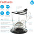 GROSCHE Aberdeen Tea Infuser Teapot & Smart Tea Maker - BPA-Free, Drip-Free Design | Coaster | Easy Brew | Easy Clean Steeper | Loose Leaf Brewing...