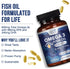 Omega 3 Fish Oil Triple Strength 2000 mg Softgels, Omega-3 Supplements, Natural Brain Heart Joint Health & Immune Support - Fatty Acids with EPA &...