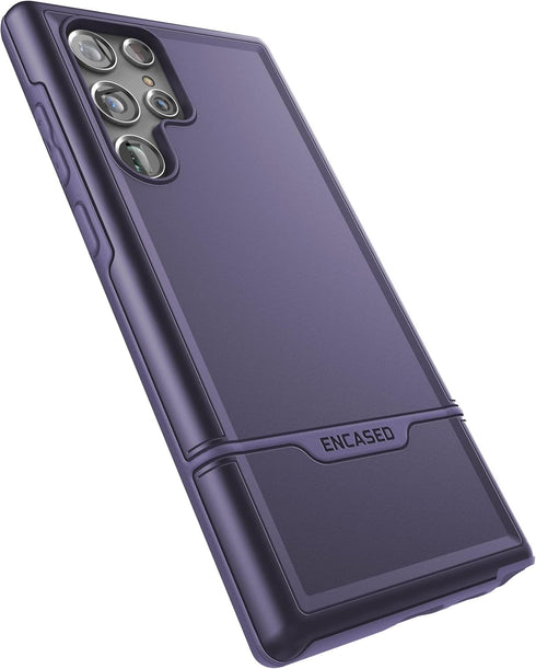 ENCASED Protective Hybrid Case for Samsung Galaxy S22 Ultra (Rebel Series) - Purple...