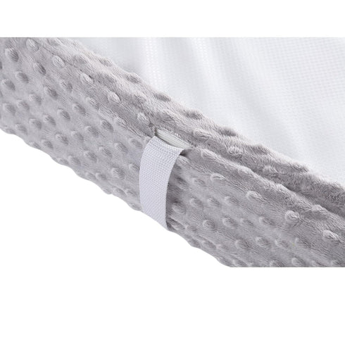 Solid Changing Table Pad Cover Cradle Sheet, Fits 32"/34''x16" Contoured Diaper Changing Pad, Ultra Soft Cozy Minky Dots Plush Changing Table Cove...