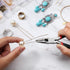 Small Needle Nose Pliers Set 5 Inch Long Nose Pliers with Comfort Grip, Premium Mini Jewelry Needlenose Pliers Rust-Proof for Jewelry Making, Hand...