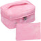 Travel Size Makeup Brush Bag for Women, 2024 Latest Premier PU Leather Cosmetic Bags for Traveling, Cute Skincare Make Up Storage Bag Organizer, C...
