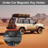 3 Pcs Black Magnetic Key Holder Under Car Waterproof Magnetic Key Hider Outdoor Key Hider Magnetic Key Box Hidden Key Holder for Storage Key Indoo...
