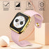 Hankn 44mm Hard Plated Case for Apple Watch Series 6/5/4 - Tempered Glass Screen Protector, Full Coverage Shockproof Bumper, Gold...