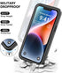 for iPhone 14 Plus Waterproof Case with Built-in Screen Protector, Shockproof Dustproof Full Body Protective IP68 Waterproof Phone Case for iPhone...