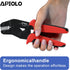 Dupont Crimping Tool, Dupont Connector Tool Wire Crimp Tool AWG 28-18 (0.1-1mm²) for JST Terminal Connector, XH 2.54mm, C3-R 2.54mm, Dupont 2.54/3...