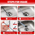 79 Inch Drain Snake Hair Drain Clog Remover Tool, Sink Drain Cleaner for Sewer Kitchen Bathroom Shower Tub Clogged Drains Opener Cleaning Tool-Fle...