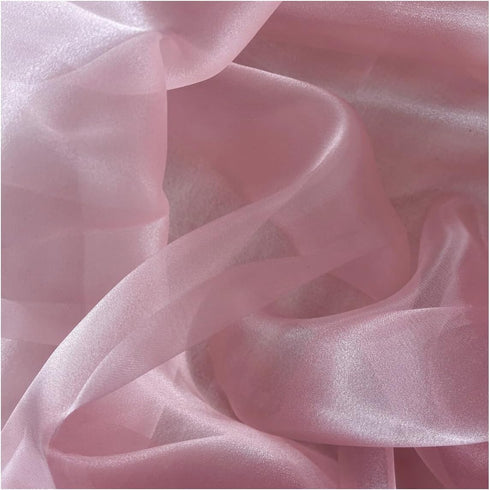 MDS Pack of 5 Yard Sheer Organza Fabric for Wedding Party Home Event Banquet Decorations, Backdrop Curtain Craft Dress Sewing Fashion DIY Crystal ...