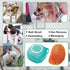 2Pack Dog Bath Brush, Dog Bath Scrubber Shampoo Dispenser Brush, Pet Bath Massage Shower Soap Brush Soft Silicone for Short & Long Haired Dogs and...