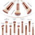 Makeup Brush Set Professional, 12 Pcs Smooth Wooden Handle Makeup Brushes, Multifunctional Make up Brushes for Makeup Beginners and Makeup Enthusi...