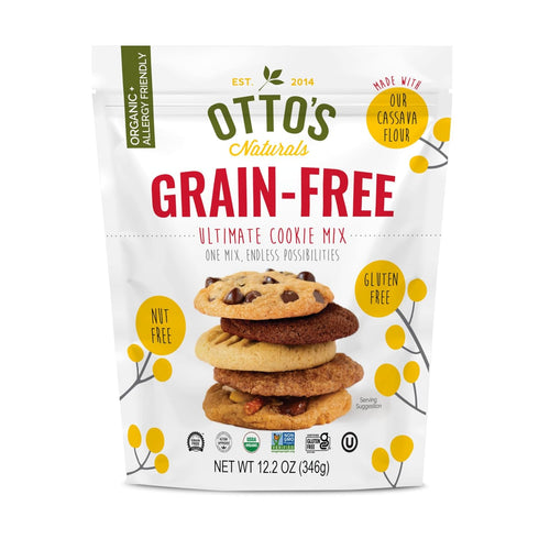 Otto's Naturals Grain-Free Ultimate Cookie Mix, 12.2 Oz., Top 9 Allergen-Free, Organic Cassava Flour, Gluten Free, Non-GMO, Vegan, Plant-Based...